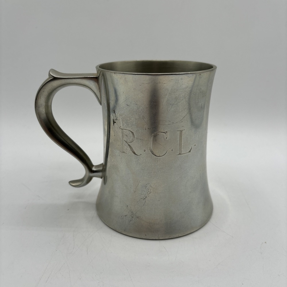 Vintage Pewter Mug or Tankard by Reed & Barton P 30 Engraved RCL